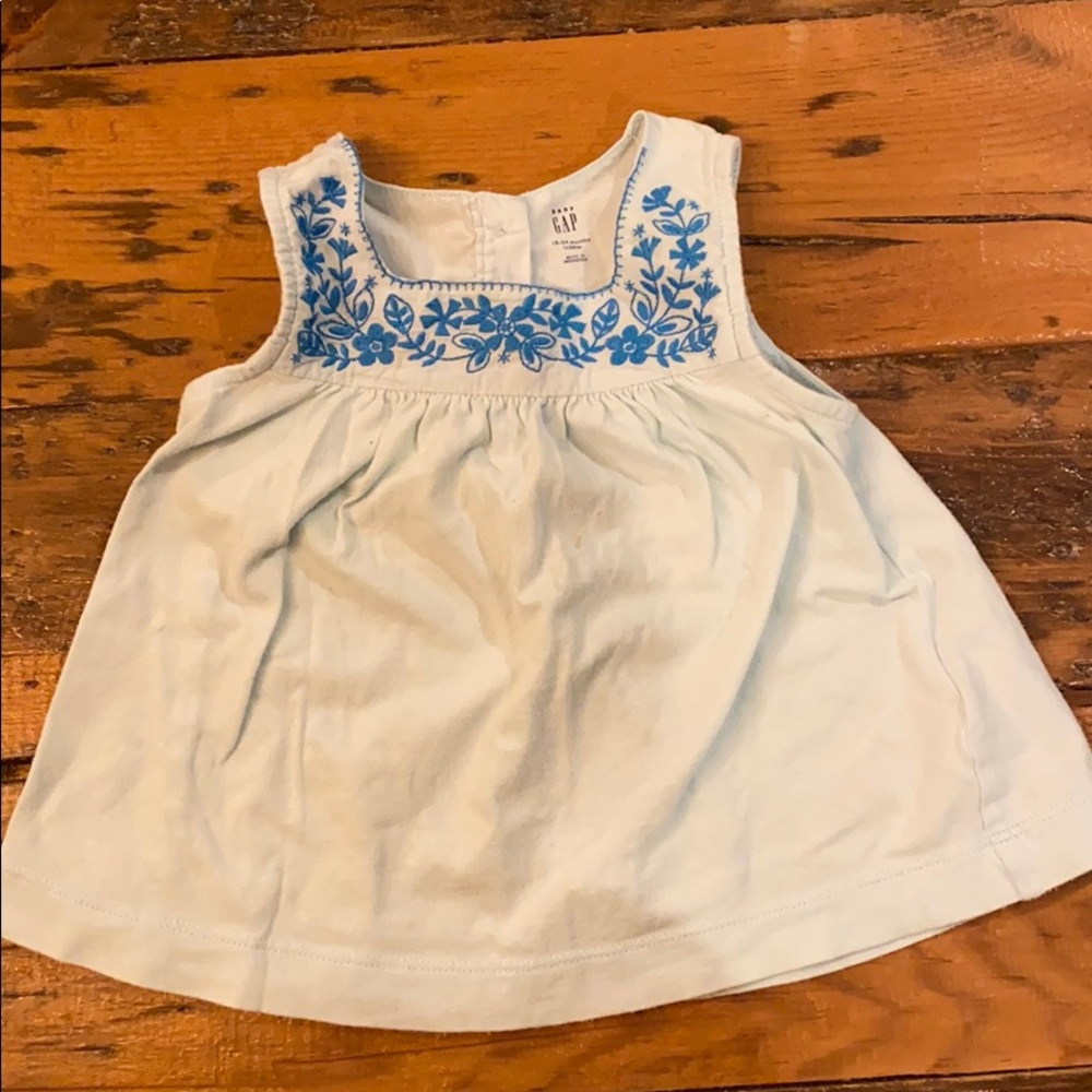 Embroidered tank top